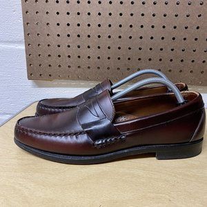 Allen Edmonds Walden Penny Loafer Brown Leather Slip-on Dress Shoe Mens 12 2A
